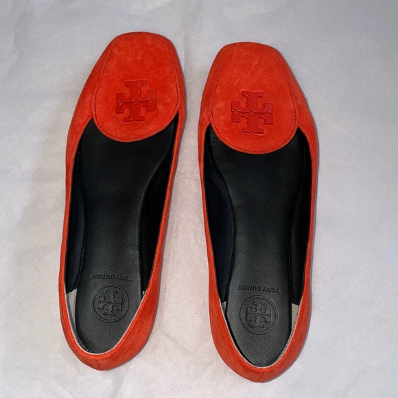 Tory Burch Women’s Fitz Suede Logo Loafers Size 6.5M - Picture 6 of 10